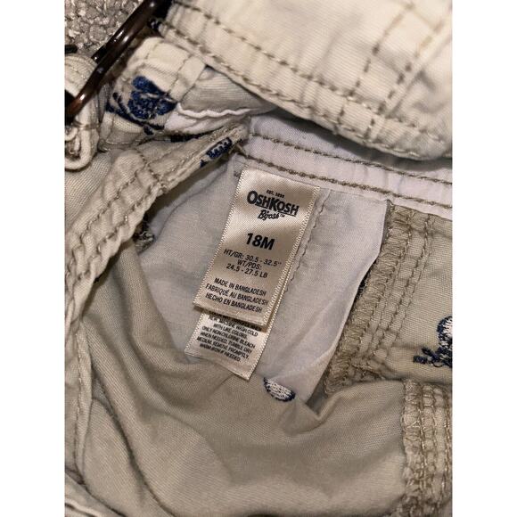 OshKosh B'gosh Baby Overalls Skull Print‎ Cotton Shortalls - Picture 8 of 8